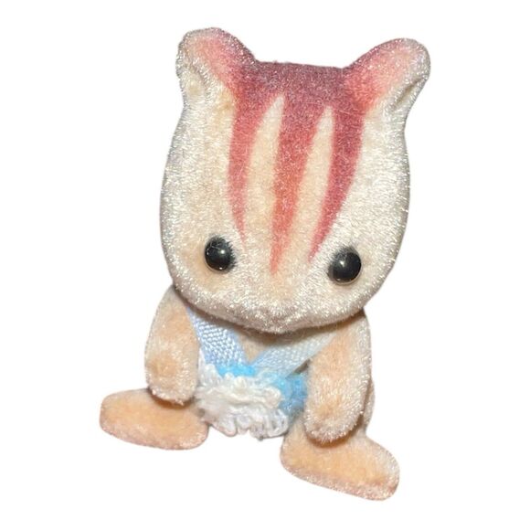 Vintage Sylvanian Families Calico Critters Furbanks Squirrel Twin *Single Figure - Picture 1 of 6